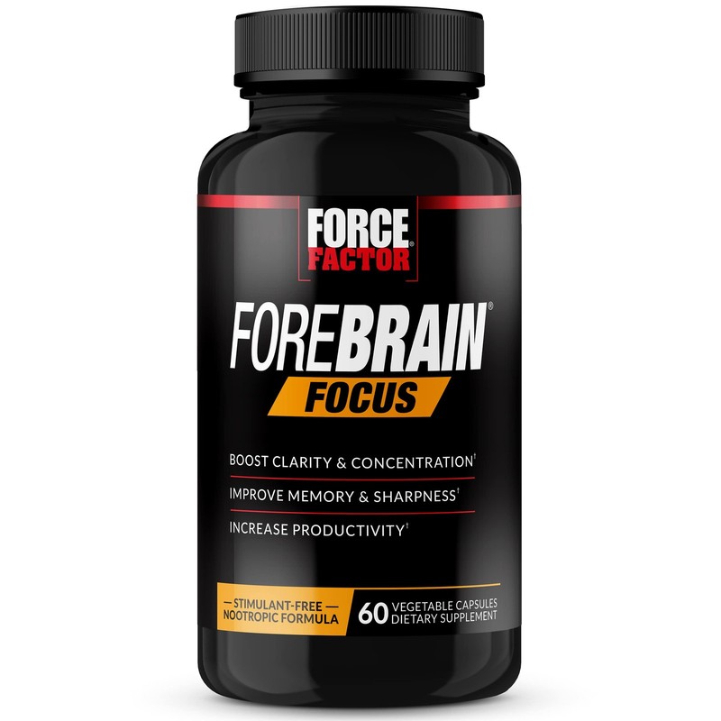 Force Factor Forebrain Focus Brain Booster Brain Supplement To Boost Clarity