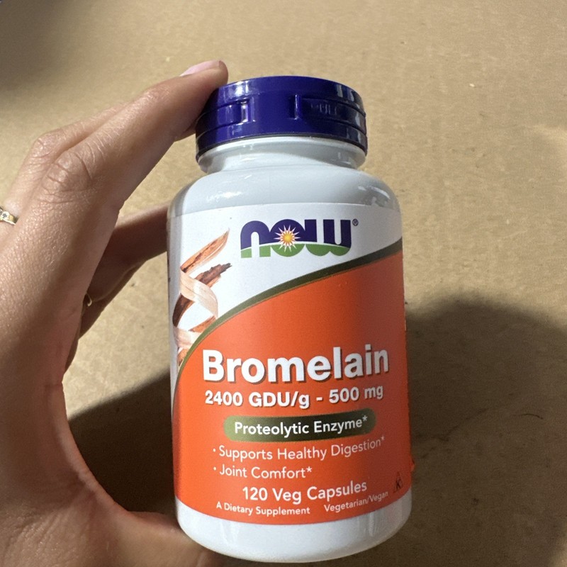 Now Supplements NOW1386 500 mg Bromelain Capsules 120 Pcs