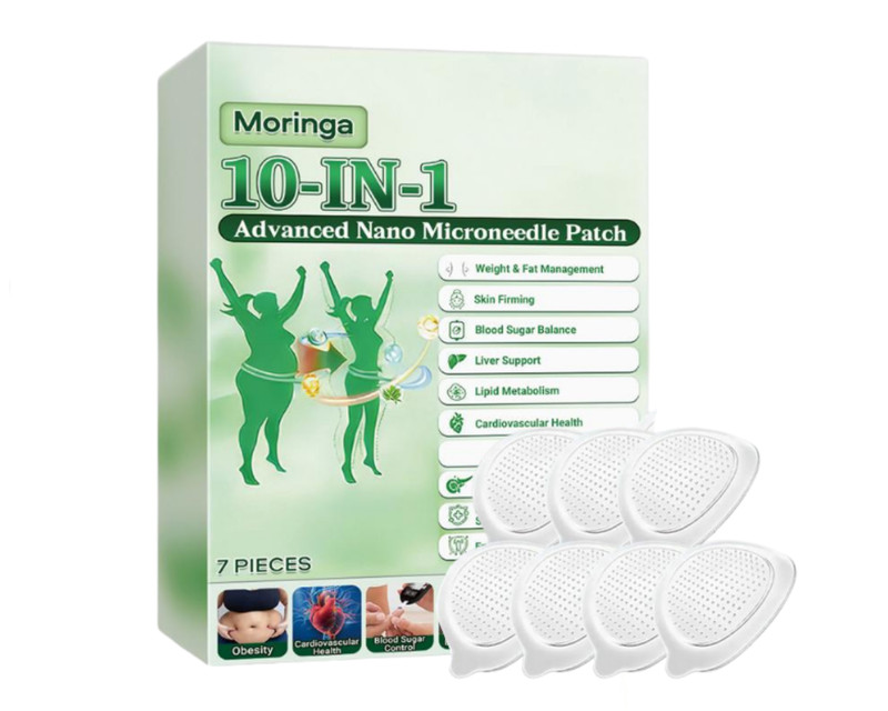 Berberine 10 in 1 Advanced Nano Microneedle Patch for Weight Loss 7 PCS Moringa.
