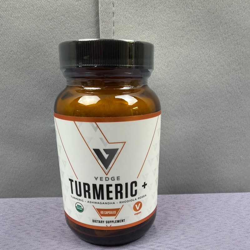 Vedge Turmeric Organic Vedge Nutrition 60 Caps New Exp 08-2026 Stored Cool