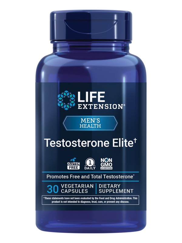 Life Extension Testosterone Elite, 30 Count (Pack of 1), Beige to Light Brown