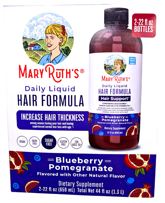 MaryRuth's Daily Liquid Hair Formula 2 Packs x 22 Fl Oz EXP 06/2027