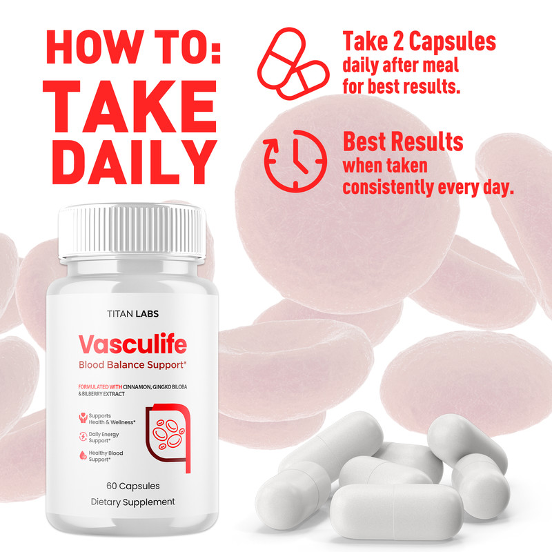 (3 Pack) Vasculife Advanced Blood Max Support Supplement Vascu Life 180 Capsules gallery