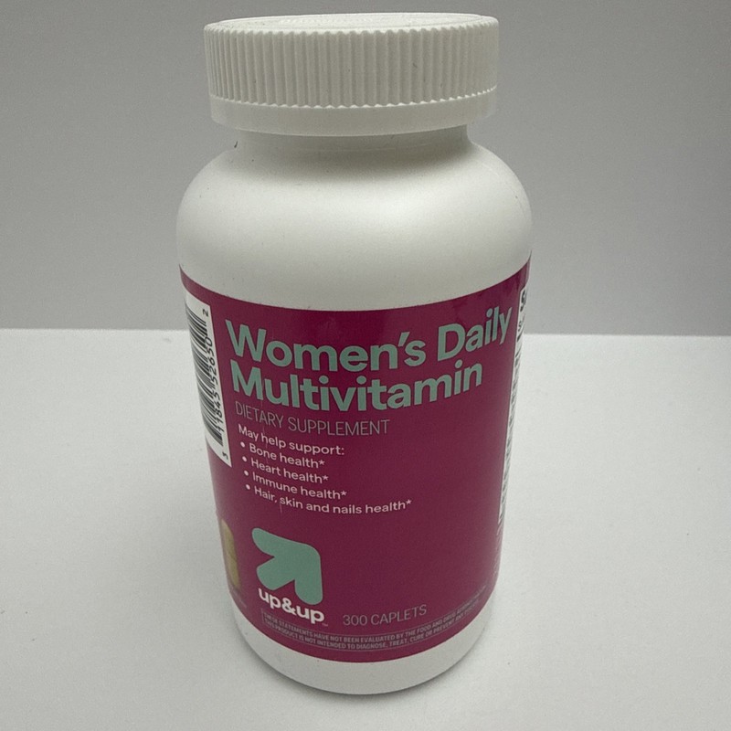Women’s Daily Multivitamin by up&up 300 Caplets Exp 01/2029