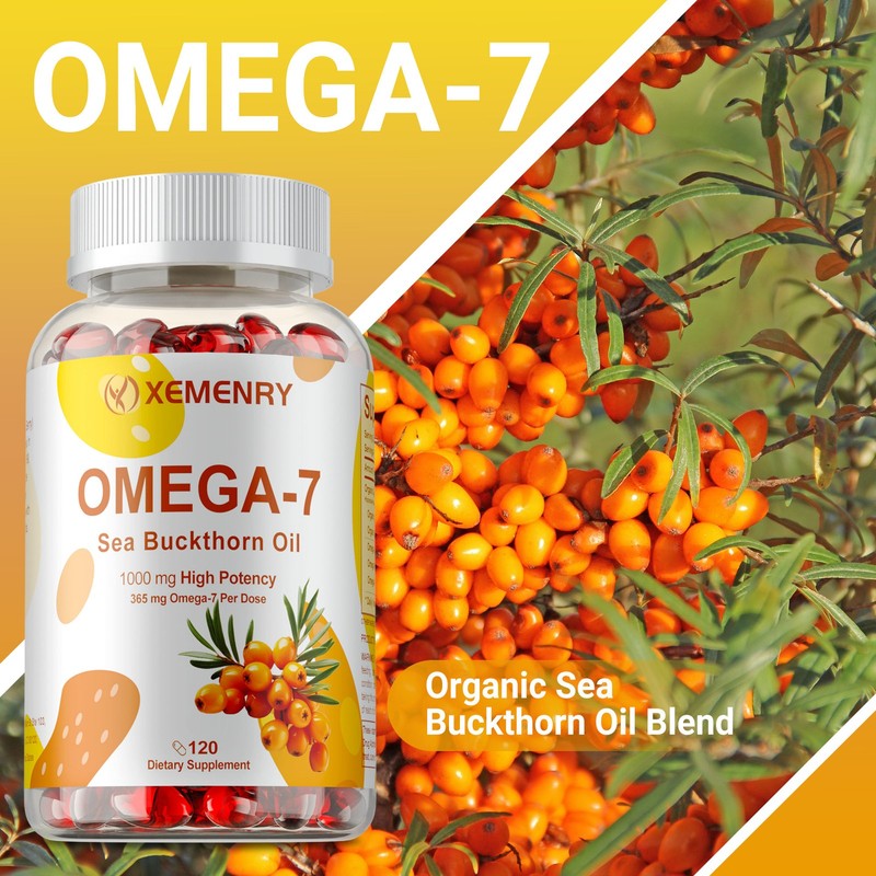 Omega-7 1590mg -Sea Buckthorn Oil - for Hair, Skin, Nail & Cardiovascular Health gallery