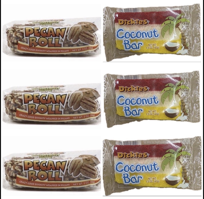 12 Count Dickies Peanut Pattie, Dickies Pecan Roll, Dickies Coconut Bar !!!!! gallery