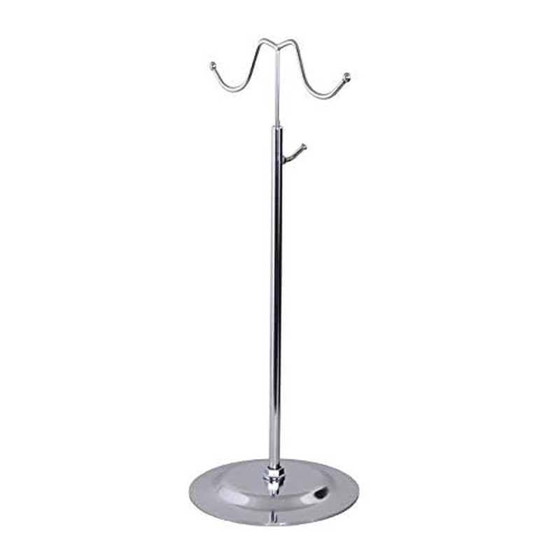 B&NN Metal Chrome Adjustable Double Hook Handbag Purse Display Stand Countert... gallery