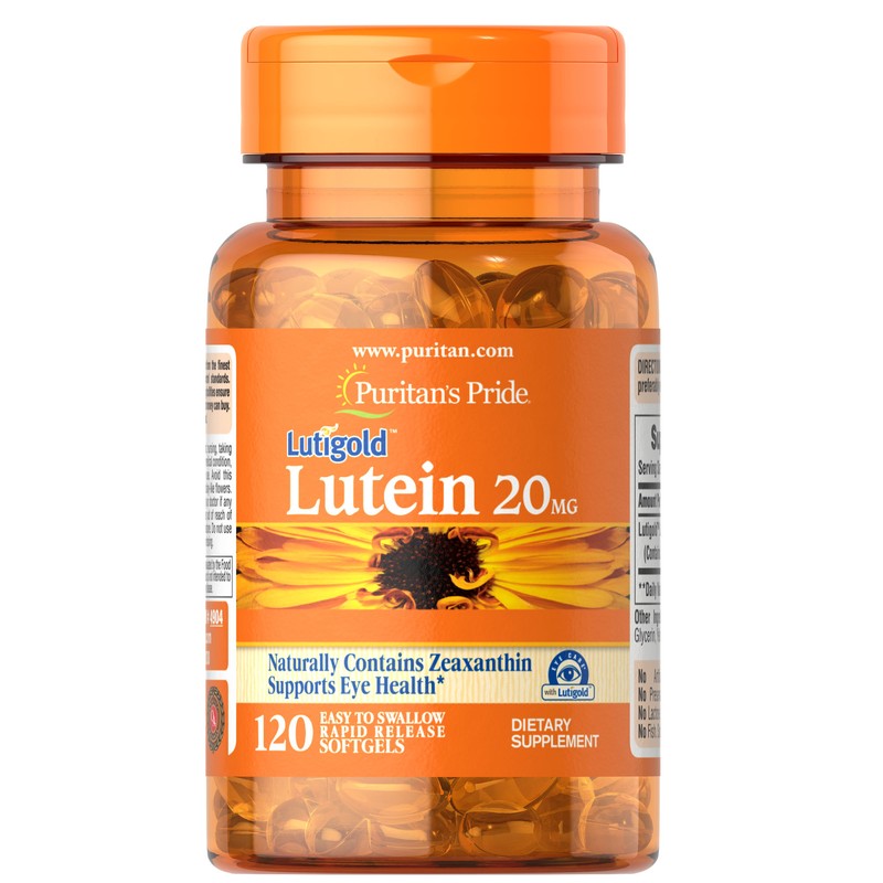 Puritan's Pride Lutein 20 mg with Zeaxanthin - 120 Softgels