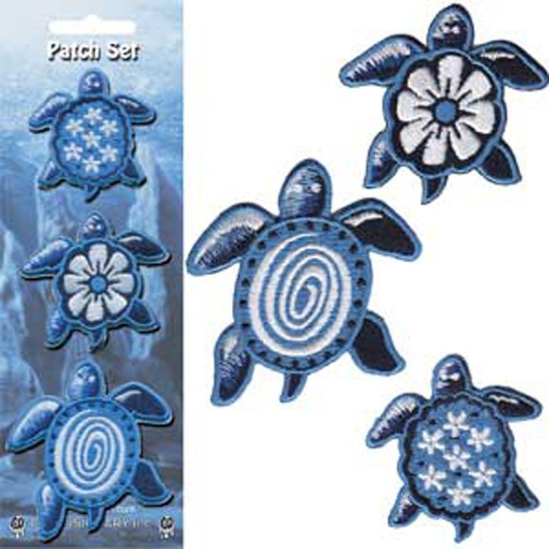 C&D Visionary Application Blue Turtles Patch Set, 3-Piece, 2″