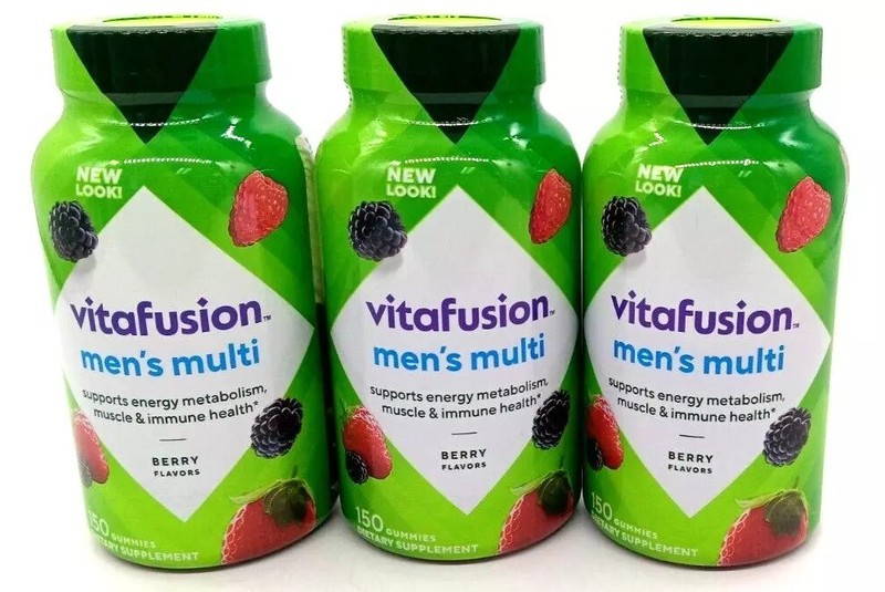 3 Vitafusion Men's Multivitamin Gummies 150 Each 450 Total Fast Shipping