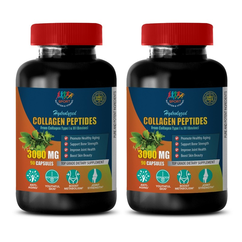 ageless hair support – COLLAGEN PEPTIDES – bone health and heart health 2 BOTTLE
