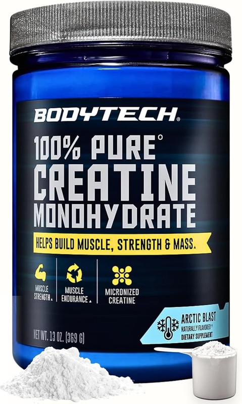 Bodytech 100% Pure Creatine Monohydrate Powder – Premium Micronized Cr