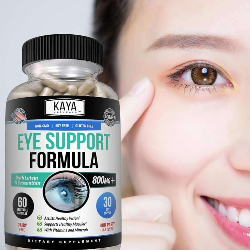 Kaya Naturals Eye Health Supplement - Lutein & Zeaxanthin - Supports Eye Strain, gallery