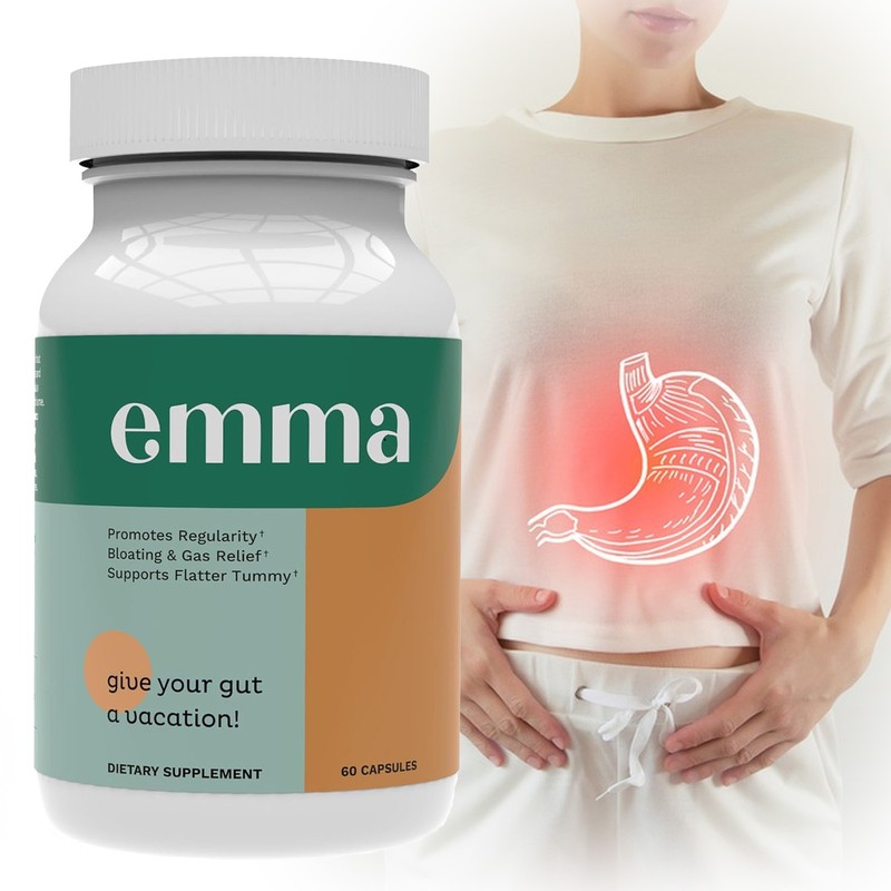 3 Pack Emma Gut Health Supplement for Bloating Relief & Leaky Gut 180 Capsules gallery