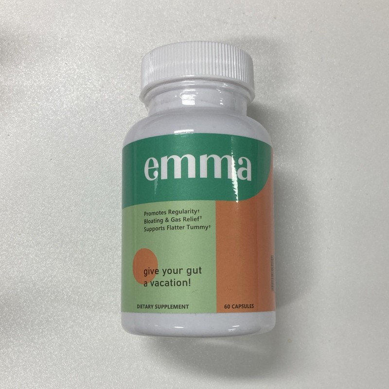 emma Dietary Supplement Digestive Support Gas & Bloating Relief 60 Capsules