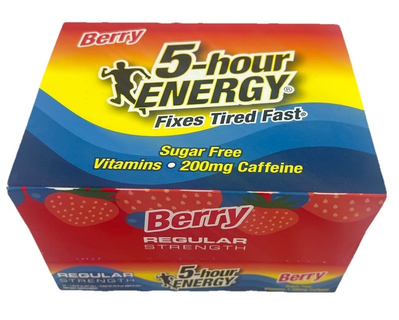 5-hour ENERGY Shot Regular Strength Berry 1.93 fl oz 12 ct Ex. 05/2026