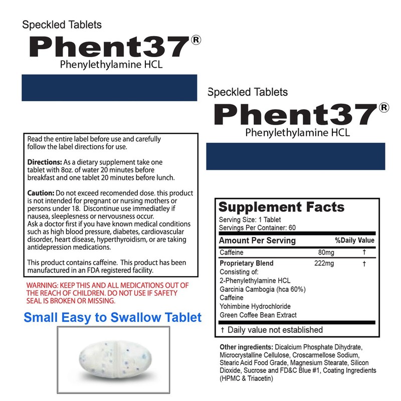 2 Bottles - Phent37 - Diet Pills Fat Burner - Weight Loss - Appetite Suppressant gallery