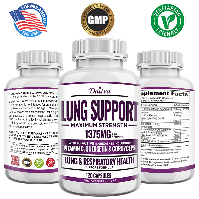 Max Strength Lung Support Supplement Respiratory Health Cleanse Detox Clear Lung gallery