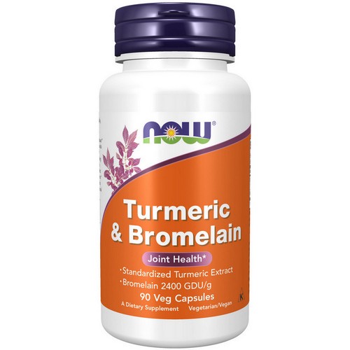 Tumeric & Bromelain 90 Vcaps By Now Foods