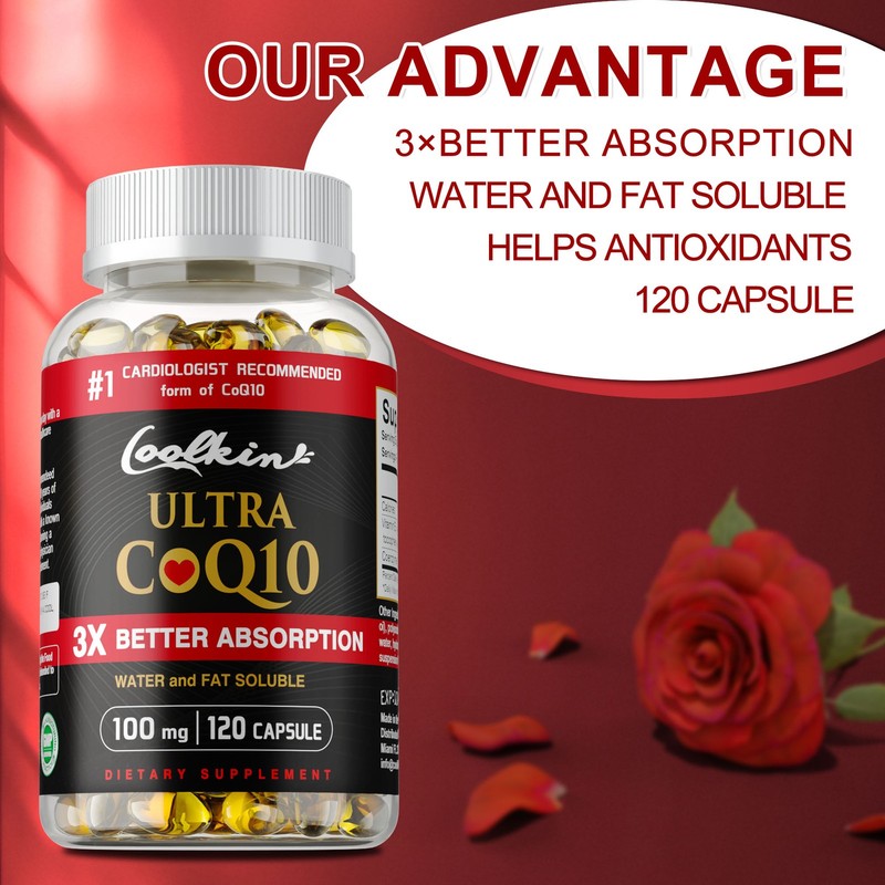 Ultra CoQ10 100mg - Cardiovascular Heart Health,Extra Strength Absorption gallery