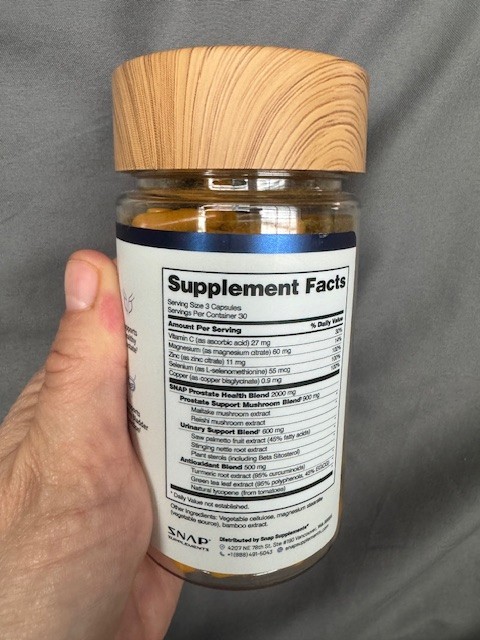 SNAP Prostate Health Saw Palmetto Nettle, Turmeric Urinary Bladder Immune Health gallery