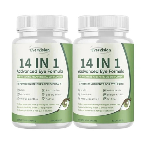 2-Pack Evervision 14 in 1 Advanced Eye Formula - Ever Vision Eye Support-120Caps