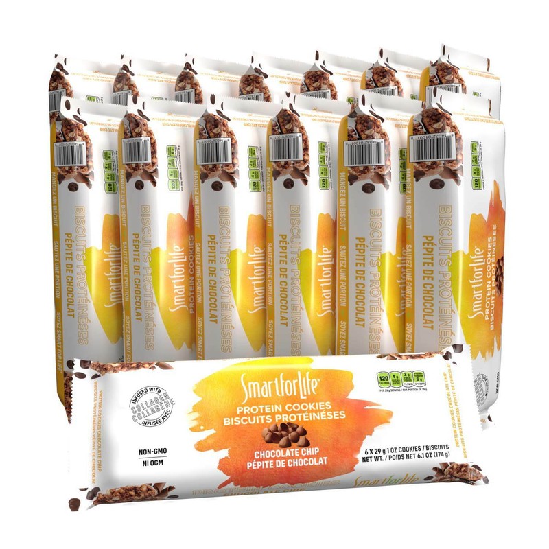 Smart for Life Chocolate Chip Diet Cookies, 5 Week Meal Replacement – Pack of 35