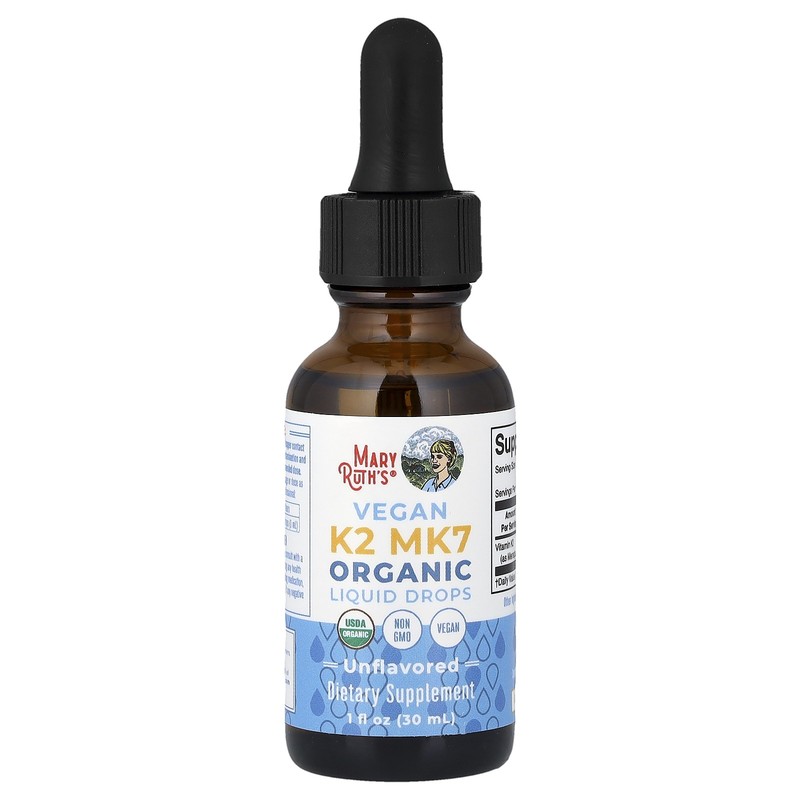 Organic Vegan K2 MK7 Liquid Drops, Unflavored, 1 fl oz (30 ml) gallery
