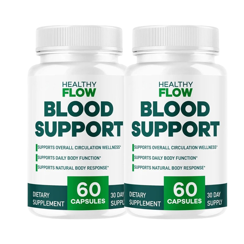 2-Pack Healthy Flow Blood Support – Blood Flow Circulation Support – 120 Caps