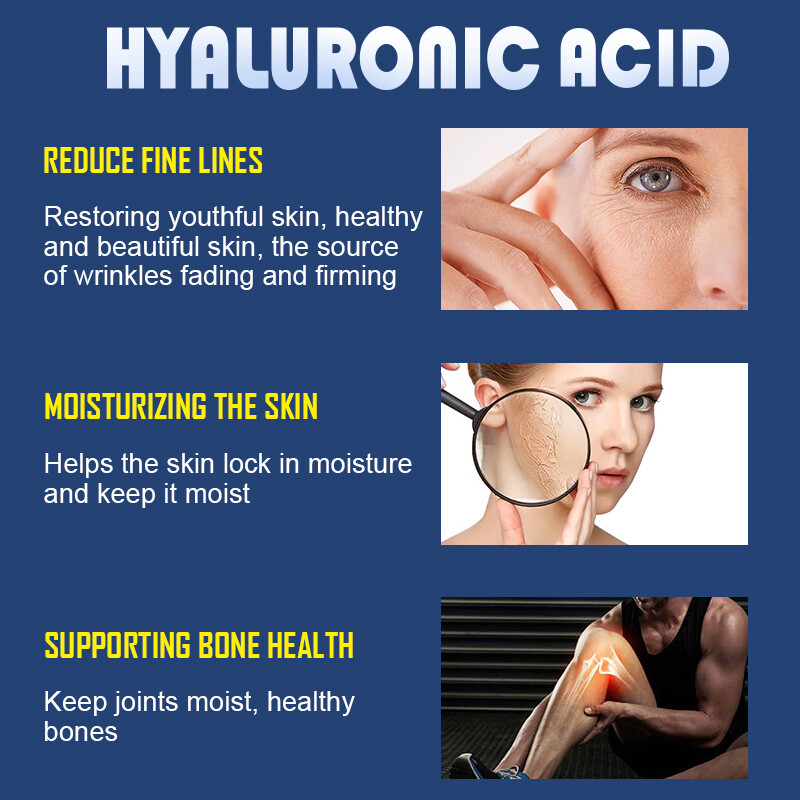 Hyaluronic Acid Anti Aging Hydrating Capsules Wrinkles Fine Lines Joint Health gallery