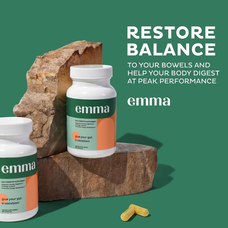 3 Pack Emma Gut Health Supplement for Bloating Relief & Leaky Gut 180 Capsules gallery