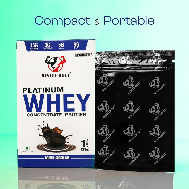 Musclebolt Whey 33g � Double Chocolate | Muscle Growth & Recovery Protein gallery