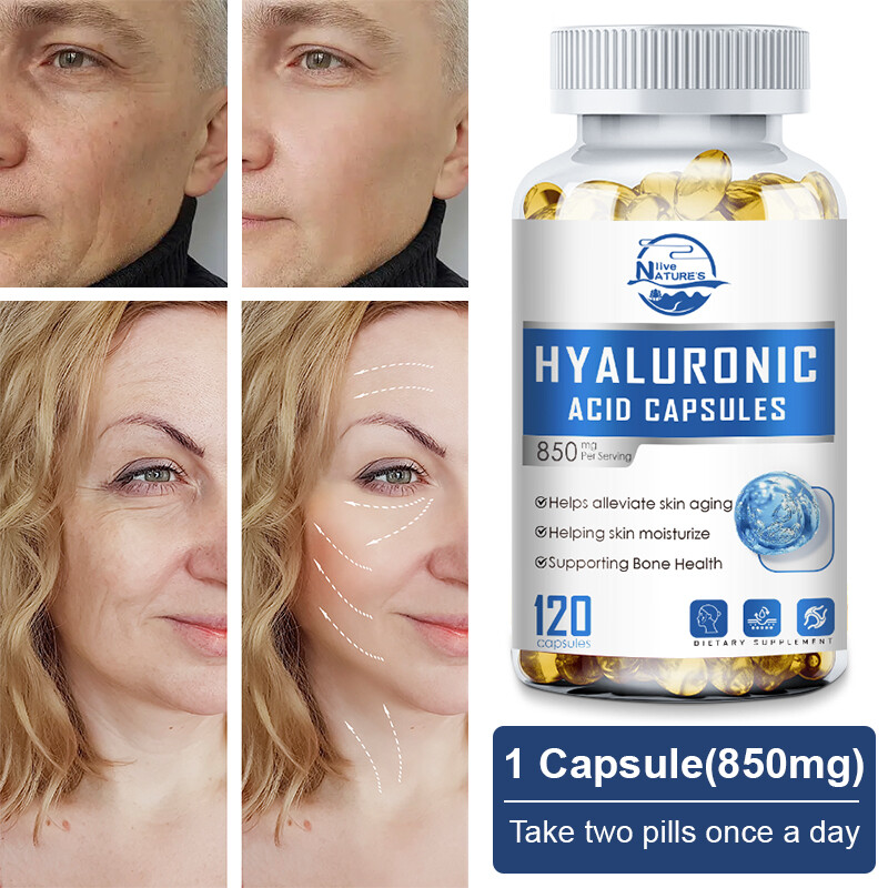 Collagen Hyaluronic Acid Vitamin C Capsules AntiAging Wrinkles Skin Joint Health gallery