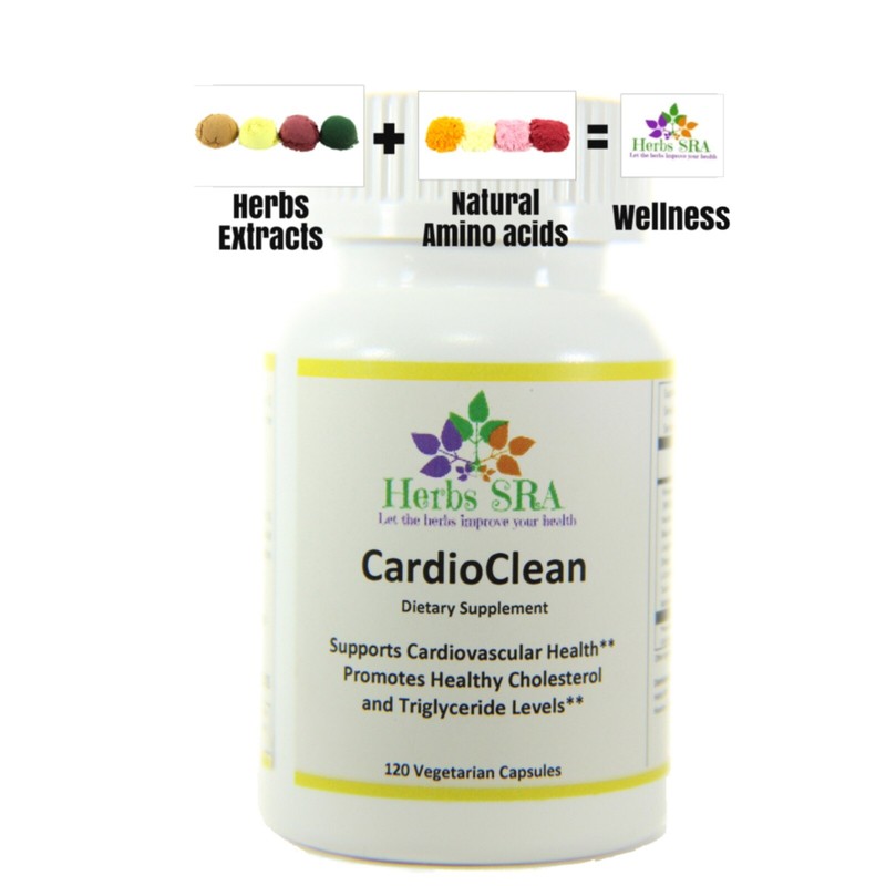 CARDIO CLEAN 120 capsules, Lipids Control, Heart Health, Improve Circulatory.