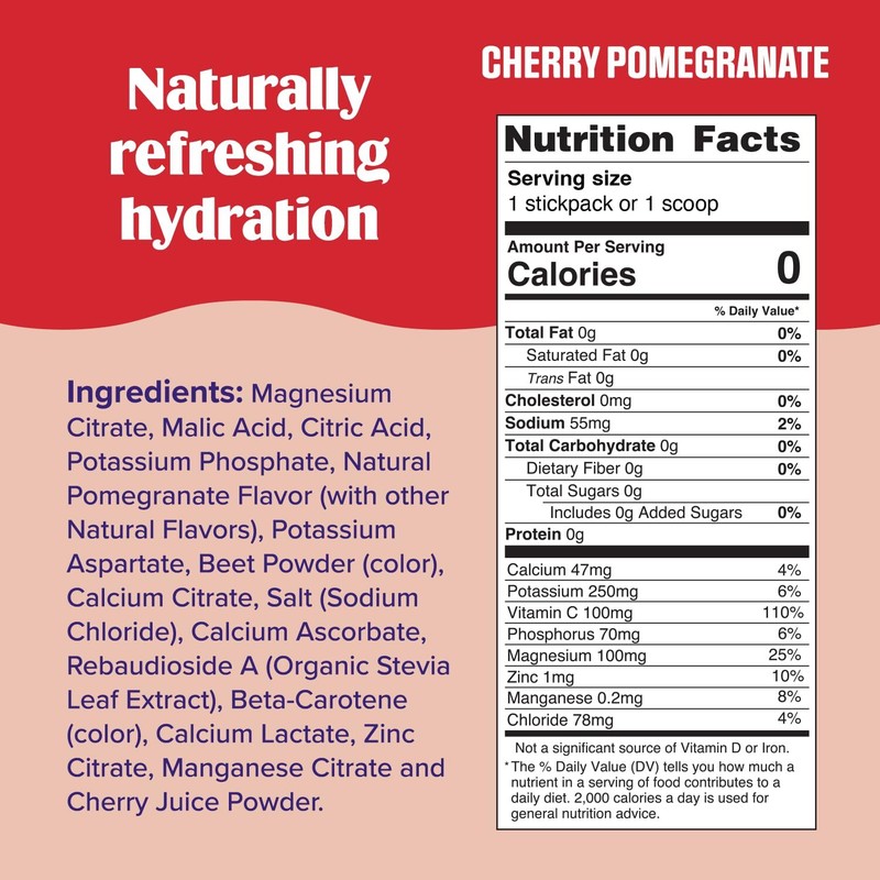 Ultima Hydration Electrolyte Powder Cherry Pomegranate 3.7 Ounce Zero Sugar gallery