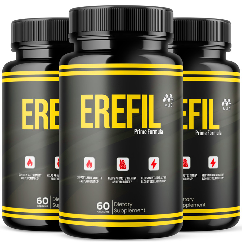 (3 Pack) Erefil Advanced Male Health Max Support Supplement Ero Fil 180 Capsules