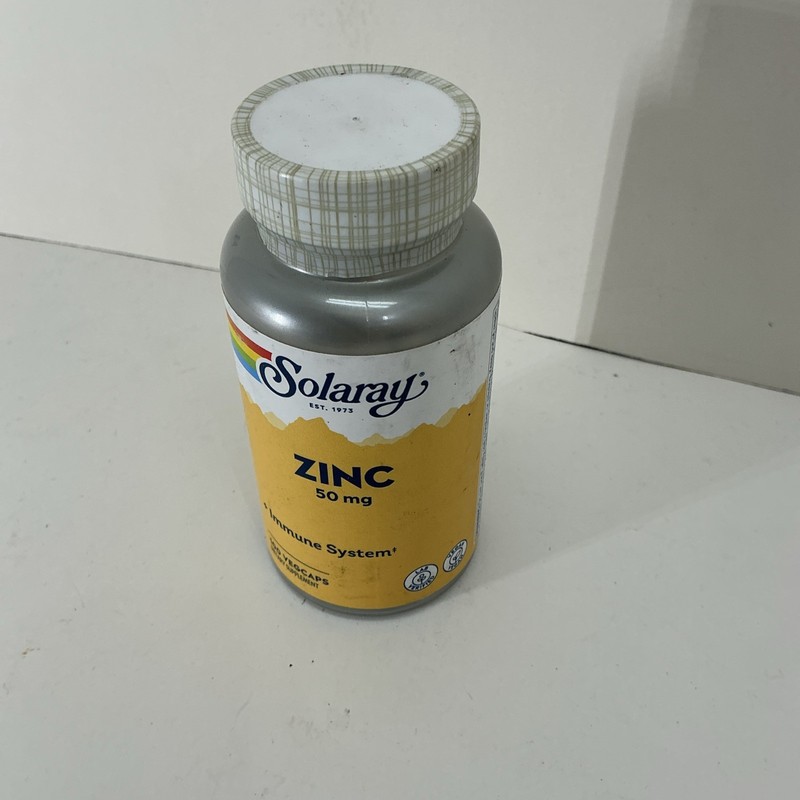 Solaray Zinc 50 mg Amino Acid Chelate with Pumpkin Seed, Immune & Cellular gallery