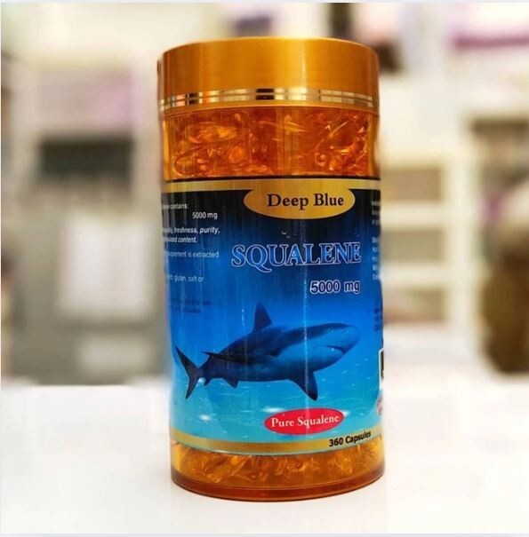 Deep Blue Squalene Pure 5000 ml Shark Liver Oil Supplement 360cap Boost Immunity
