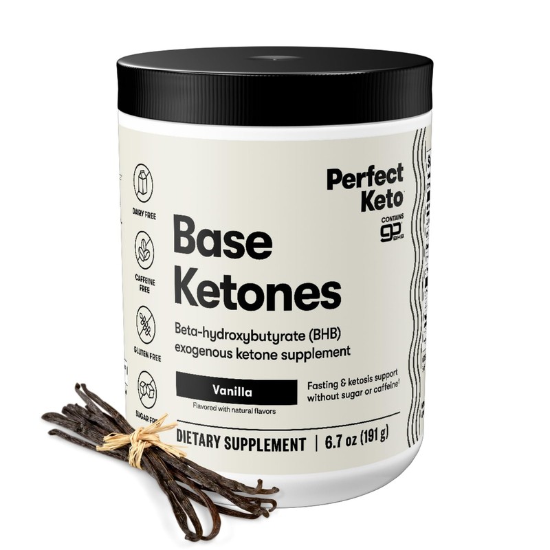Perfect Keto Exogenous Ketones Powder, BHB Salts Supplement for Ketosis & Fas…