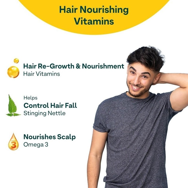 OZiva Hair Vitamins Capsules for Hair Fall Control & Hair Growth - 30 Caps gallery