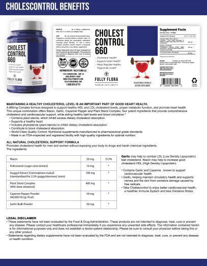 Cholesterol Support Heart Supplement & Crave Away Weight Management 60 Capsules gallery