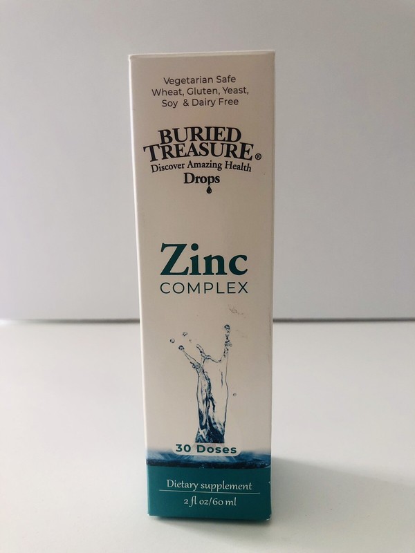 SALE! Buried Treasure Zinc Complex Drops 2 oz; Exp. 8/24 Boost Immunity Now!
