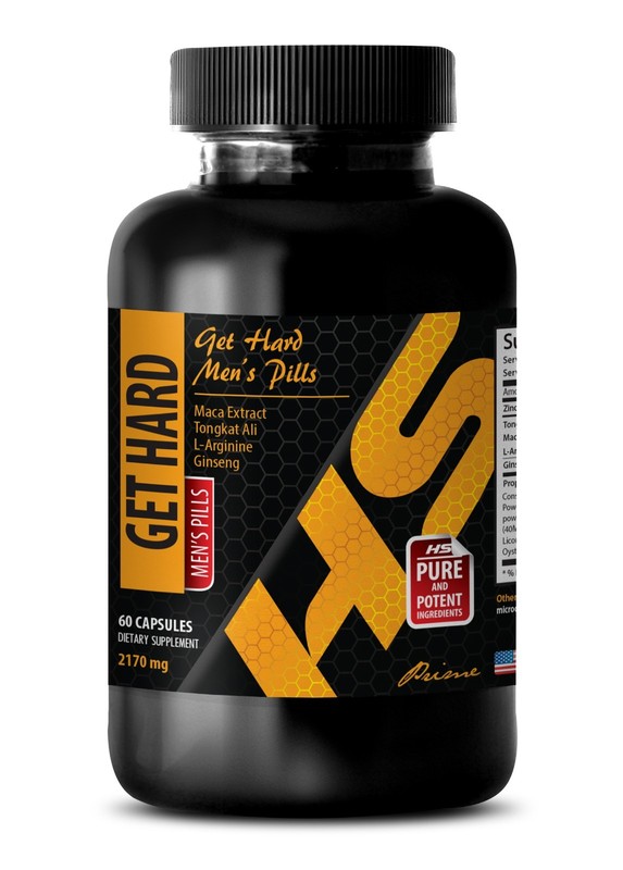 Herbal Focus and Energy Support – GET HARD FOR MEN – Ginseng and Tribulus 1Bot