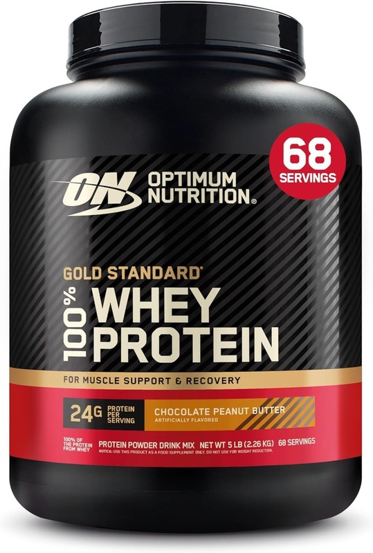 Optimum Nutrition Gold Standard, chocolate Peanut Butter, 5 Pound