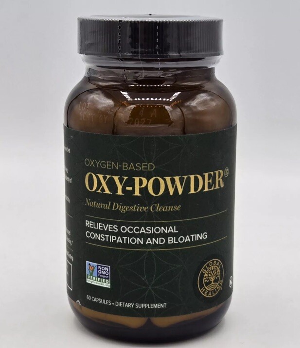 Global Healing Oxy-Powder Natural Digestive Cleanse 60 Capsules 02/2027