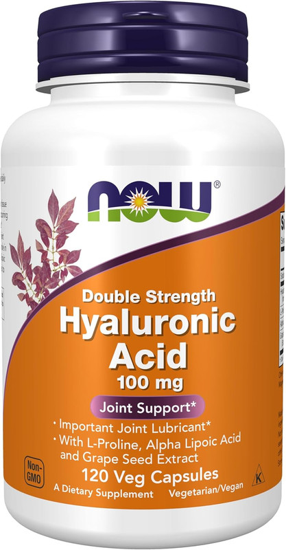 Supplements, Hyaluronic Acid 100 Mg, Double Strength with L-Proline, Alpha Li...