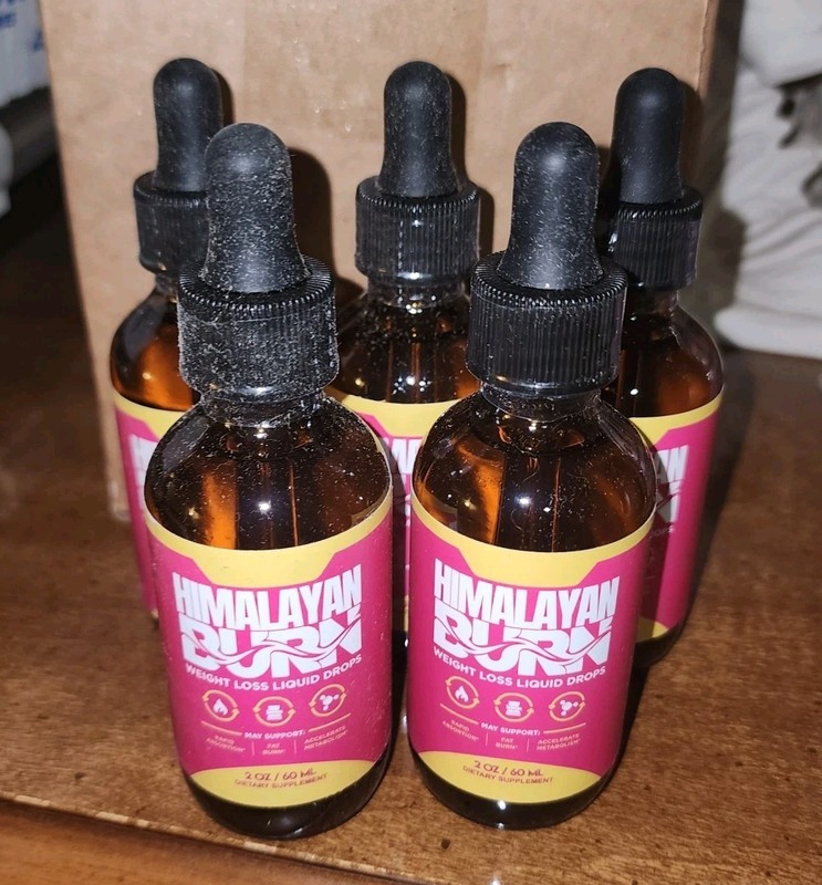 Lot Of 5-Himalayan Burn Max Advanced Liquid Supplement 60ML / 2 FL.OZ exp. 05/27