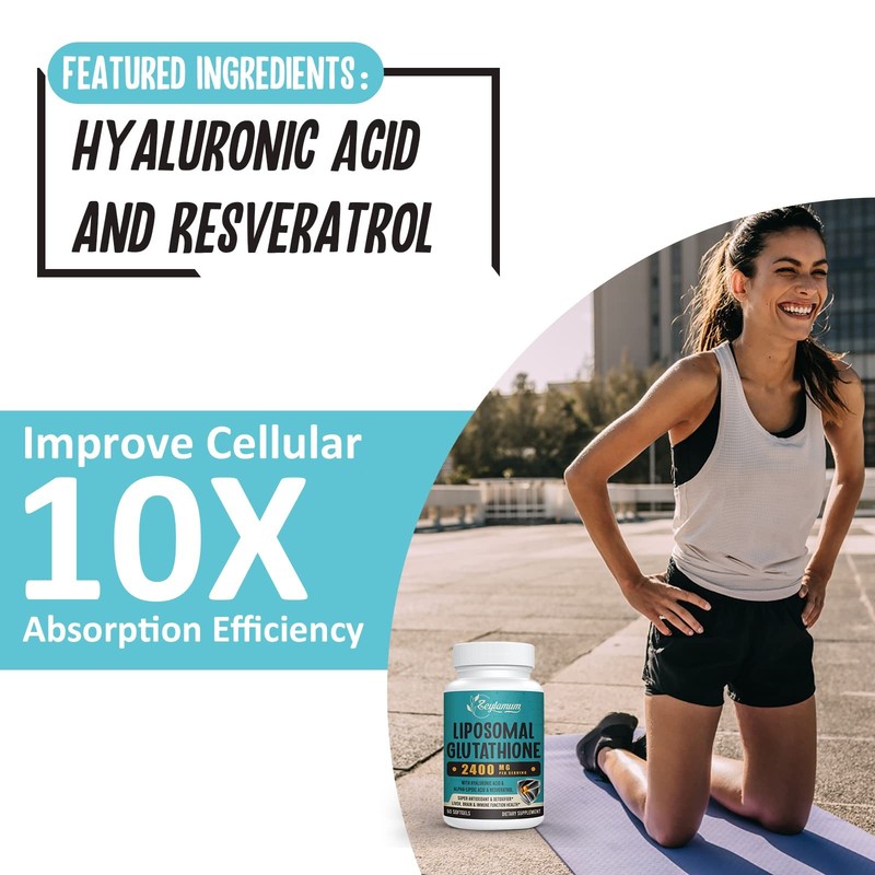 Zeylamum 2400 Mg Liposomal Glutathione Softgels Max Absorption Active Form gallery