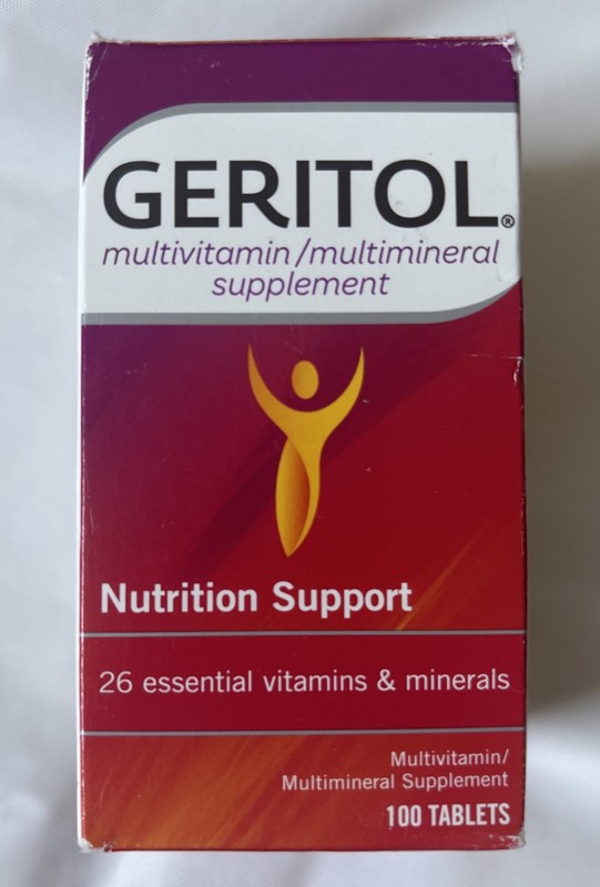 Geritol Complete Multivitamin Mineral Supplement Tablets, 100 Ct Exp 2029
