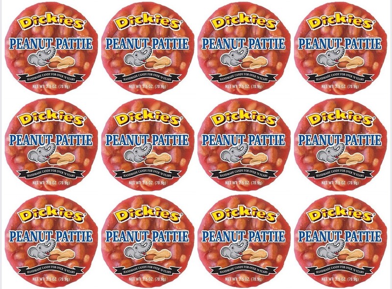 12 pack Dickies Peanut Pattie 2.5 Ounce FREE SHIPPING FAST SHIPPING